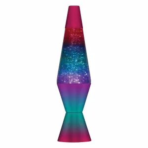 14.5” LAVA® Lamp Berry – Rainbow/Glitter/Tricolor