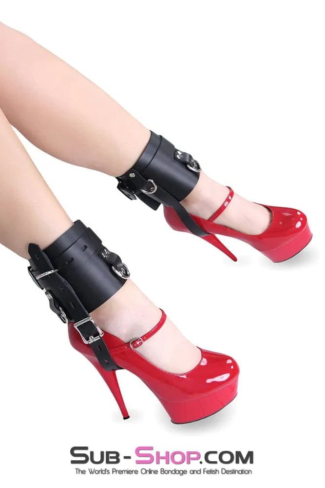 6790A      Stiletto Prisoner Wide Locking Shoe Cuffs