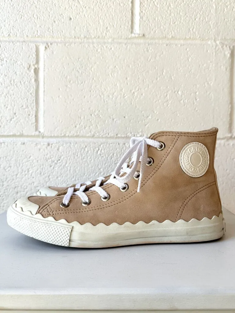 Chloe suede high top sneakers