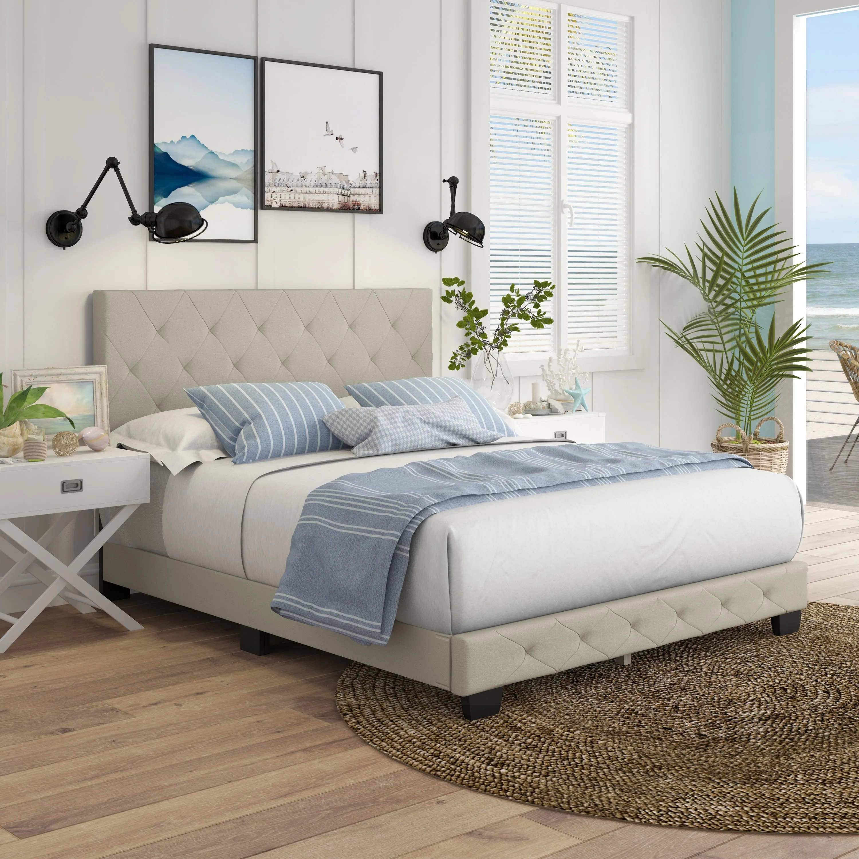 Chloe Upholstered Platform Bed