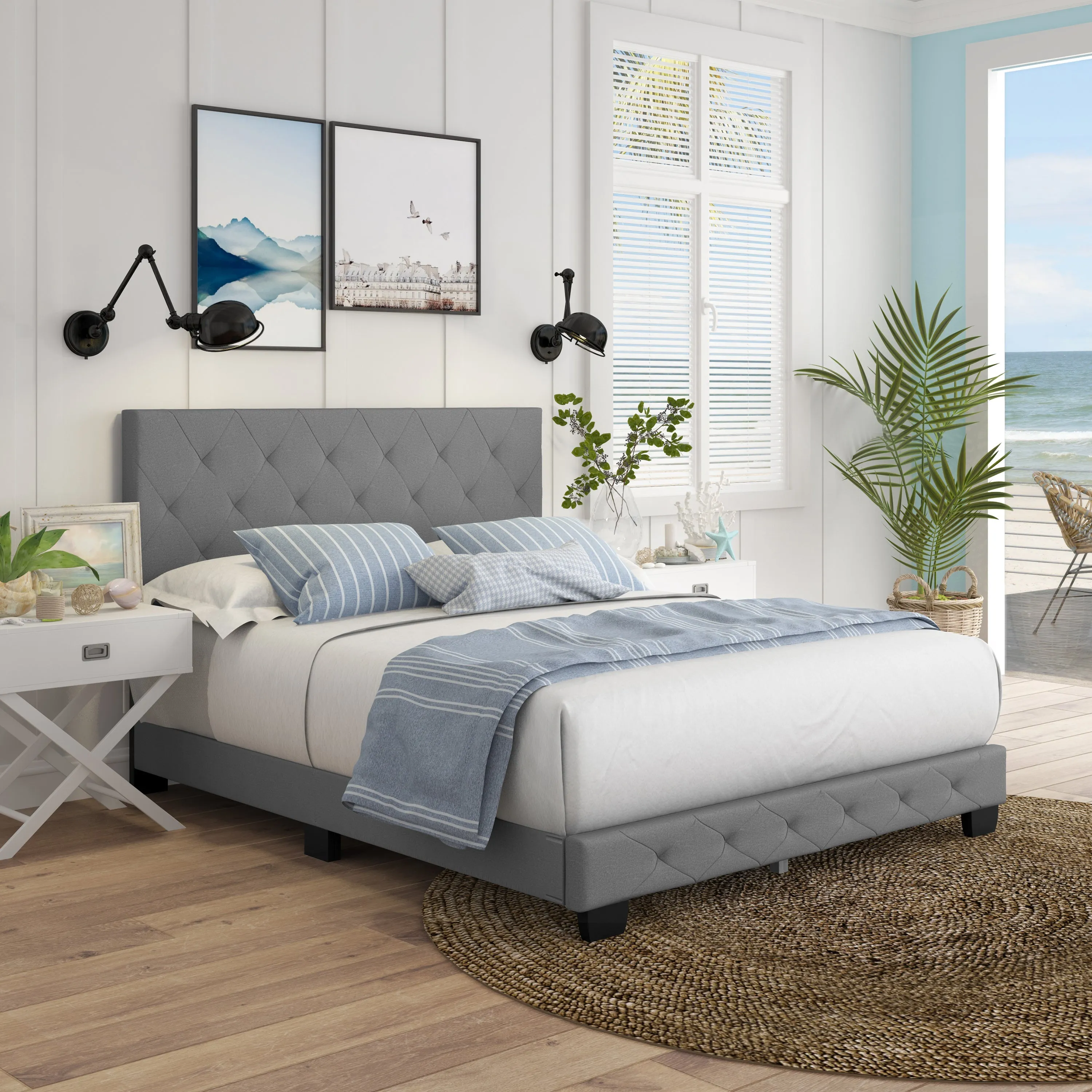 Chloe Upholstered Platform Bed