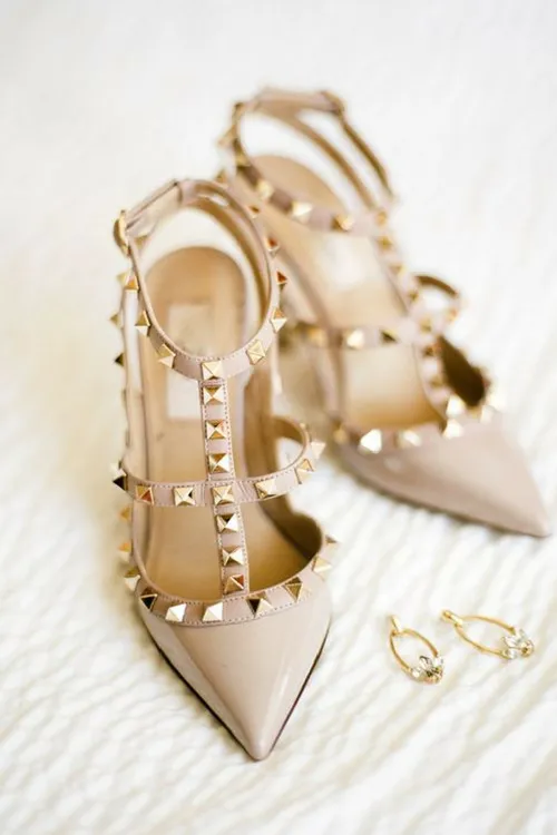 Fifth Avenue Gotcha Gold High Heels