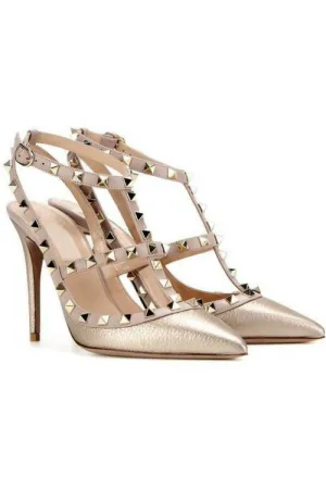 Fifth Avenue Gotcha Gold High Heels