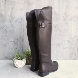 Final Sale - Estelle Motorcycle Riding Boots in Brown