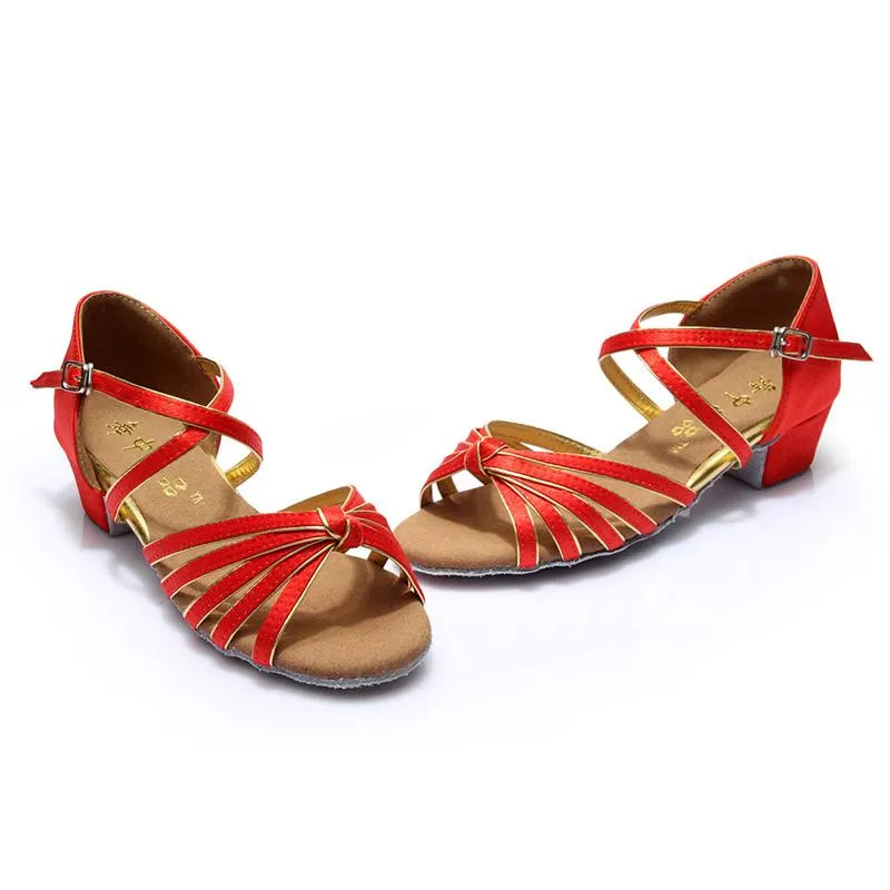 Kids  Satin  Heels Latin With Buckle Dance Shoes/Ballroom Shoes