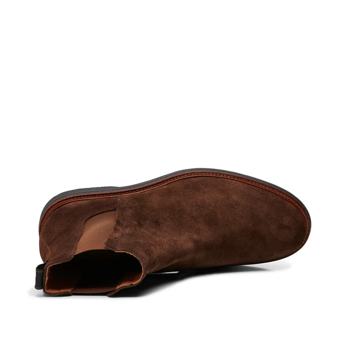 Kip chelsea boot suede - CHOCOLATE