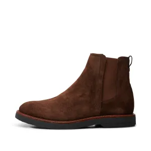 Kip chelsea boot suede - CHOCOLATE