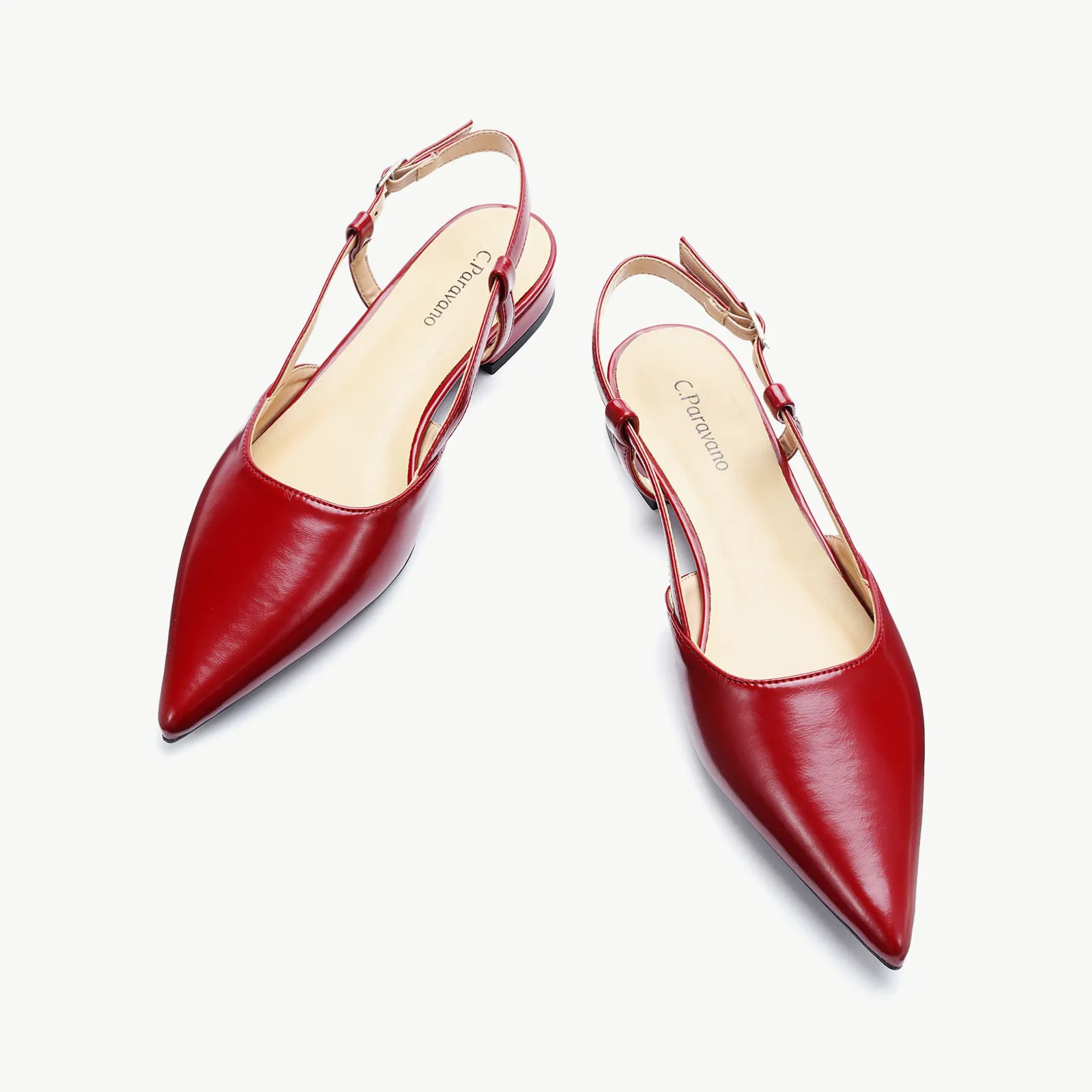 Sleek Pointed Toe Chic Slingback Flats