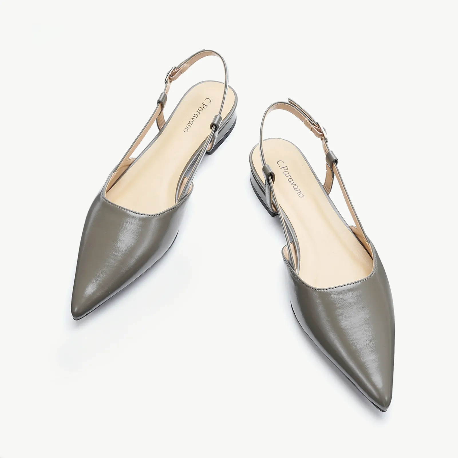 Sleek Pointed Toe Chic Slingback Flats