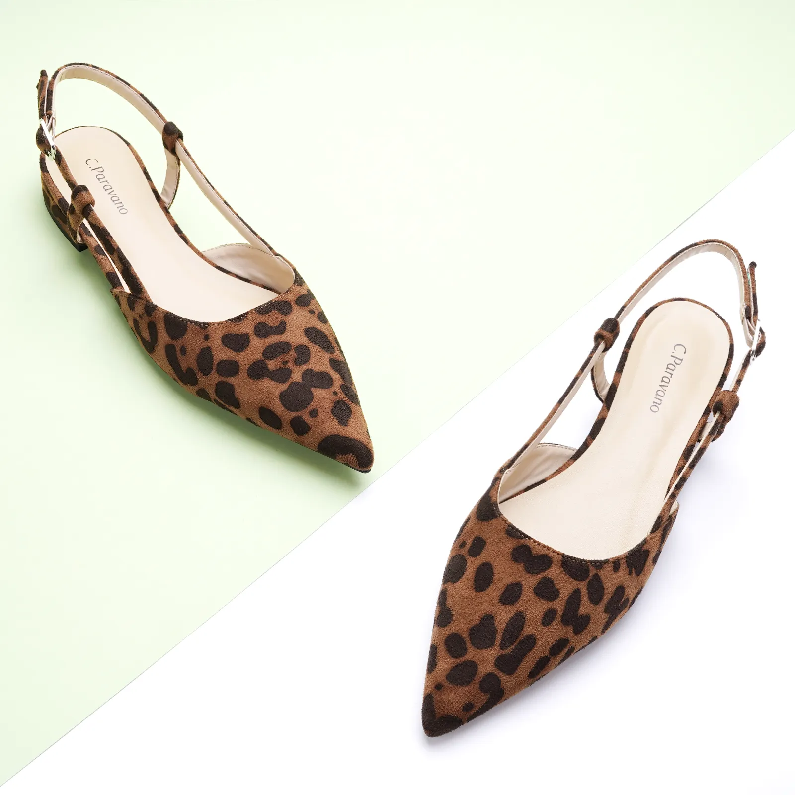 Sleek Prints Slingback Flats (Freya)