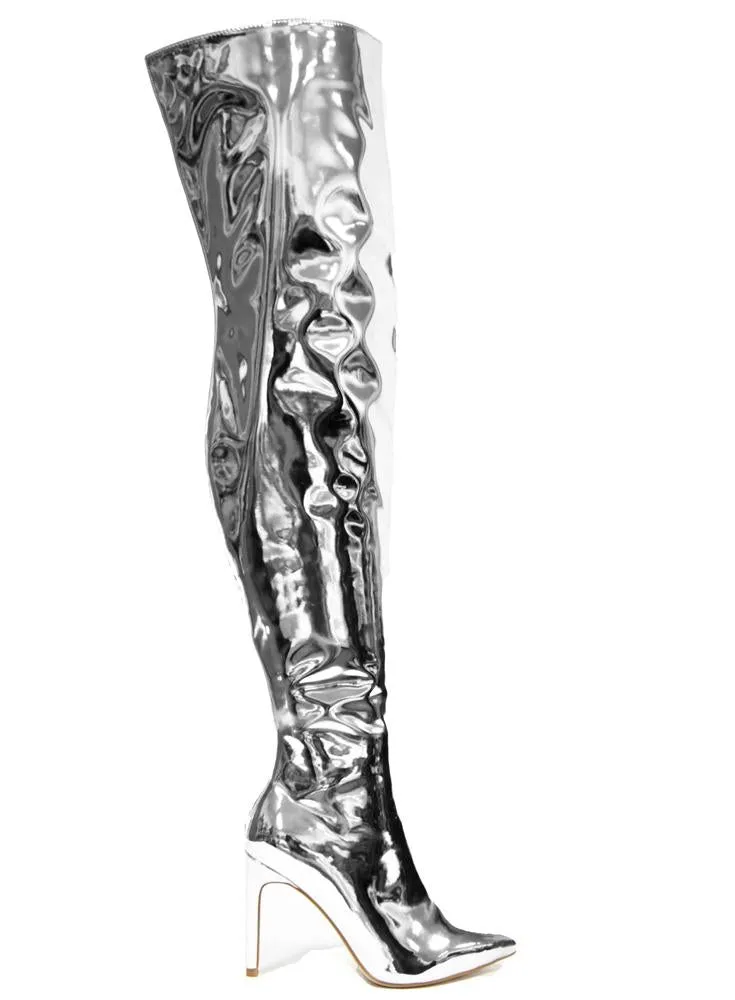 SOCIALITE CHROME THIGH HIGH