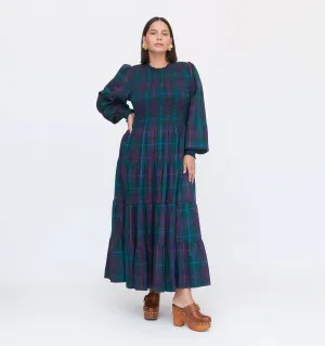 The Viviana Nap Dress - Midnight Tartan