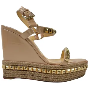 Women's Pyraclou Wedge Sandals Nude Size EU 40 / UK 7