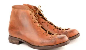 Wrestler boot  | reverse cognac cordovan